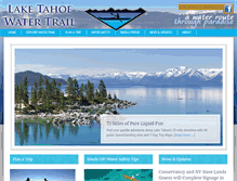 Tablet Screenshot of laketahoewatertrail.org